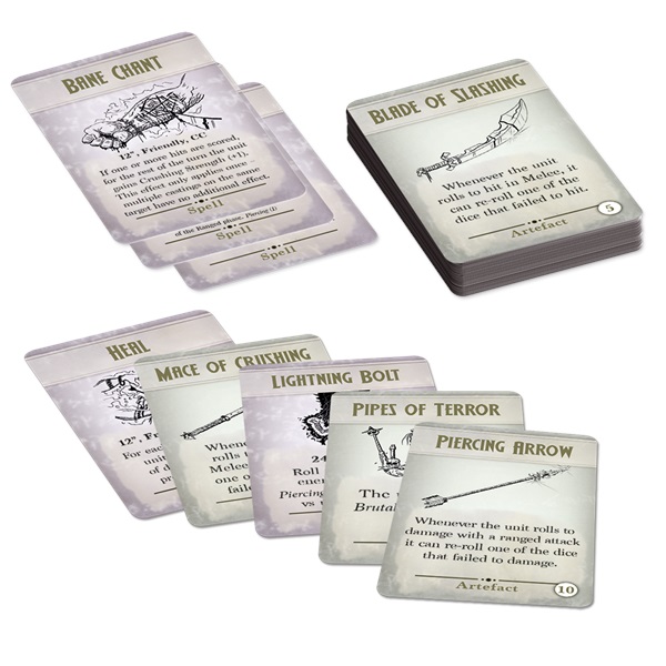 Artefact and Spell cards